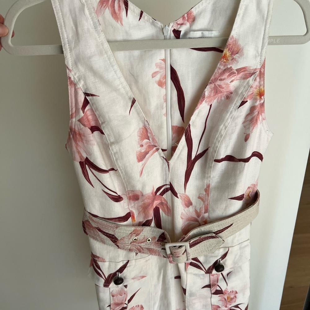 Zimmermann White and Red Floral Dress